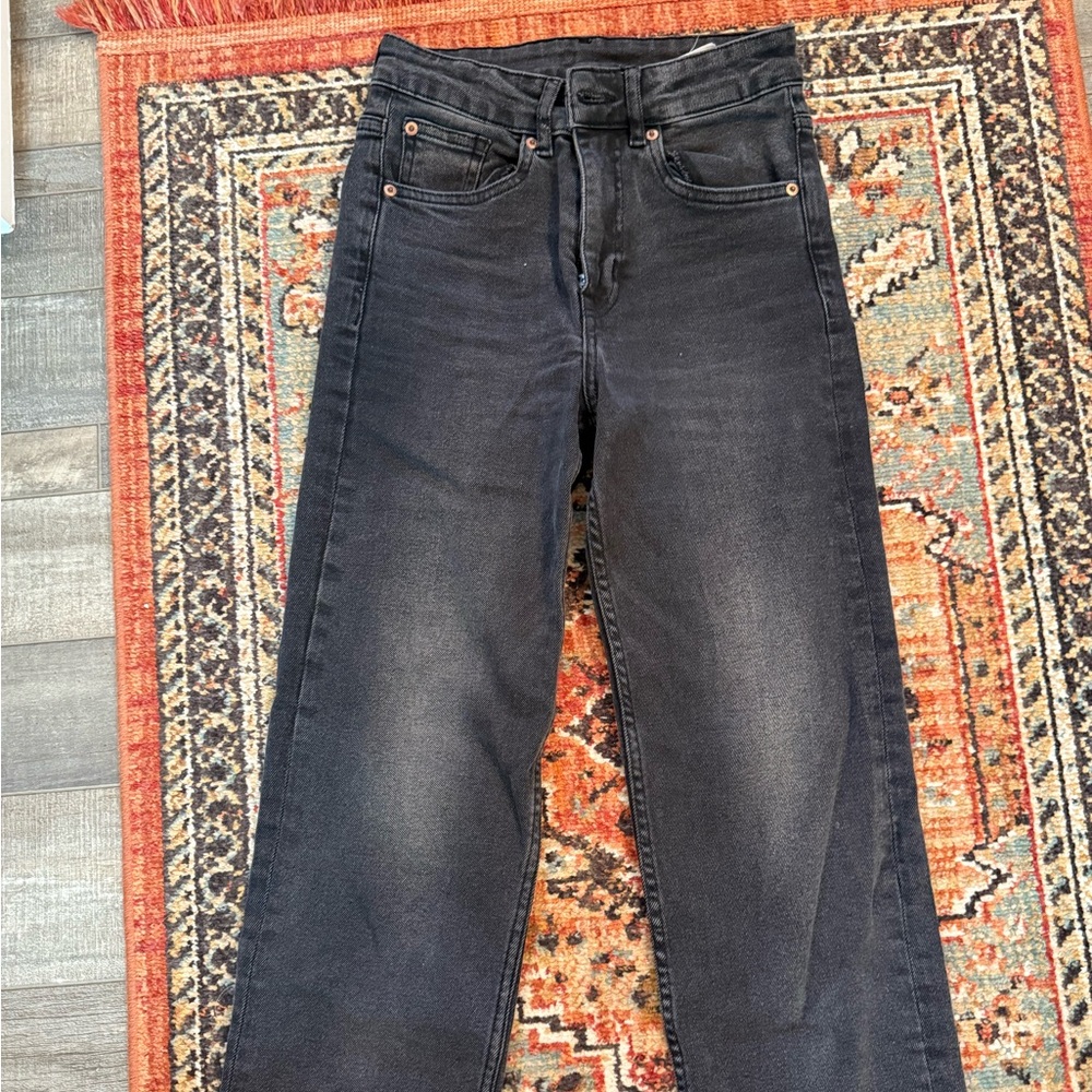 H&M Women's Straight Leg Black Jeans
